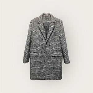 Black and White H&M Plaid Coat